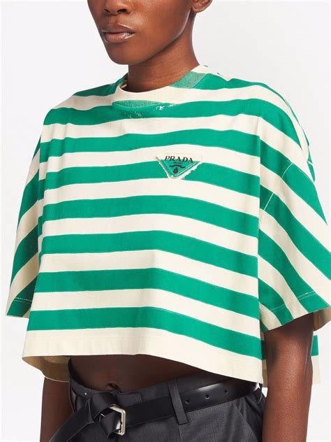 prada stripe set|prada cropped tops.